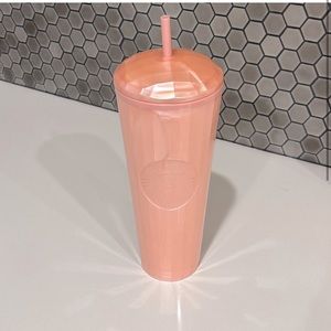 NWT Starbucks Pearl Pink Marble Dome Top Venti 24oz. Tumbler
